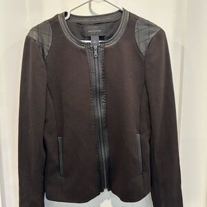 Ann Taylor Black Blazer with Quilted Shoulders